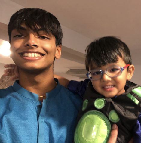 Aayan Kazi and his little cousin.