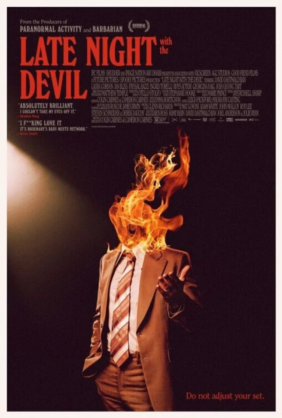 Poster of Late Night with the Devil, Courtesy of Printerval.