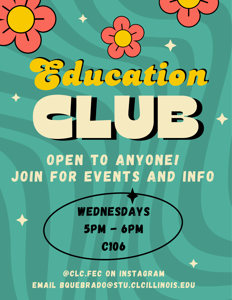 Education Club 
Open to Anyone! Join for events and info 