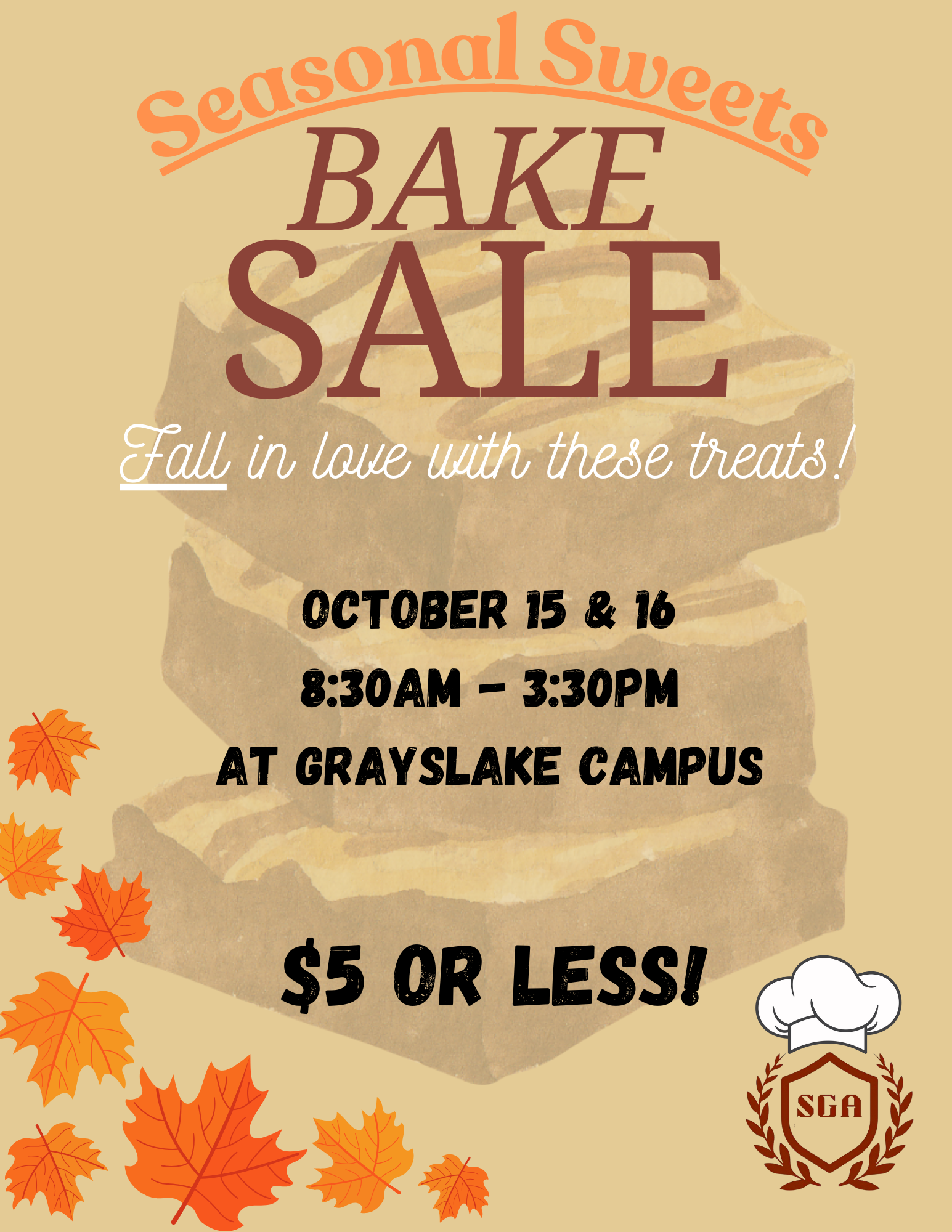 SGA Bake sale