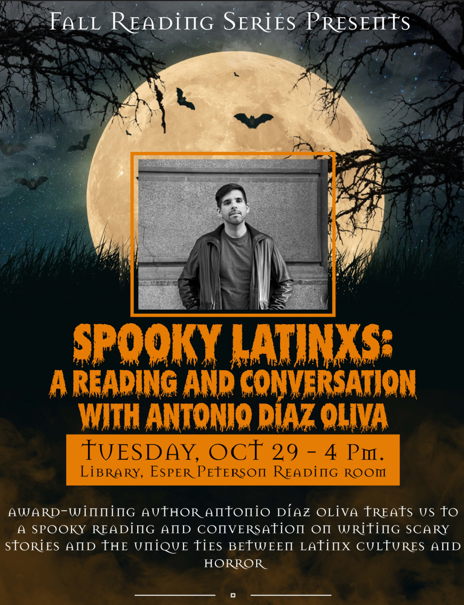 Antonio Díaz Oliva is an award-winning Chilean writer living in Chicago. Join us for a spooky reading and a discussion on the art of writing scary stories and the unique ties between Latinx cultures and horror.