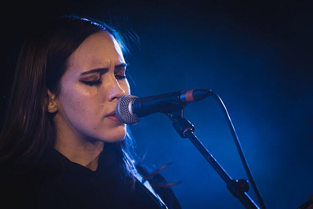 Soccer Mommy performing at Rockaway Beach, 2015