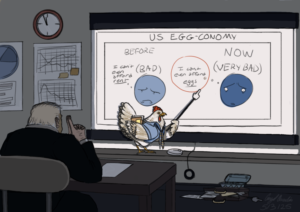 Trump lays an egg 
